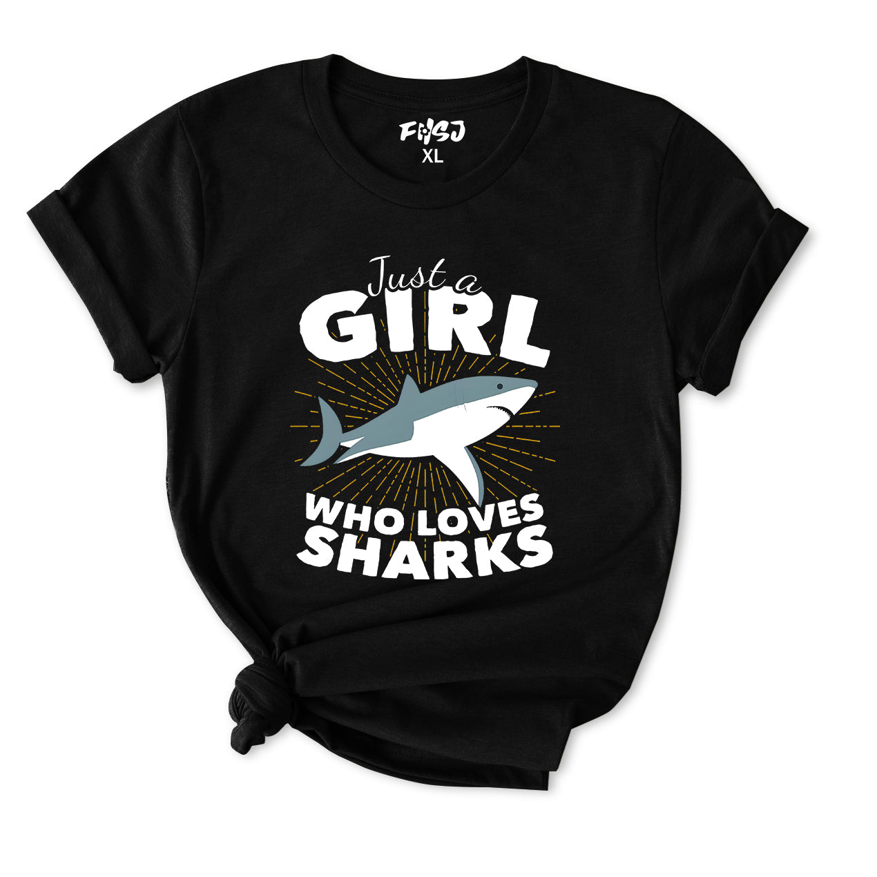 Girl Who Loves Sharks T-Shirt for Women