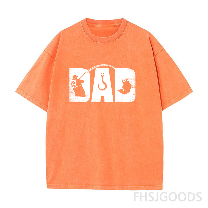 Fishing Dad Unisex Distressed T-Shirt