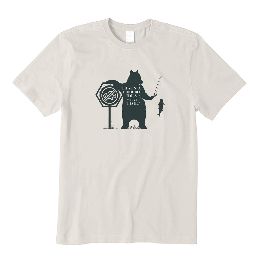 Funny Bear Fishing T-Shirt