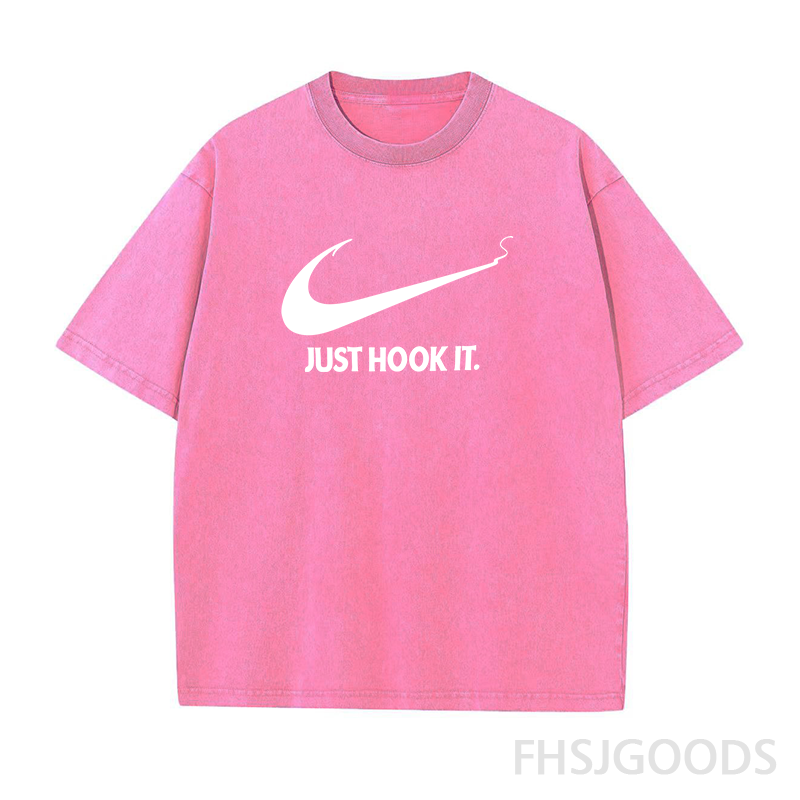 Just Hook It Fishing Unisex Distressed T-Shirt