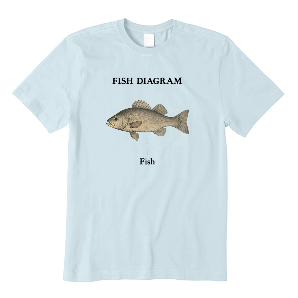 Fish Diagram T-shirt