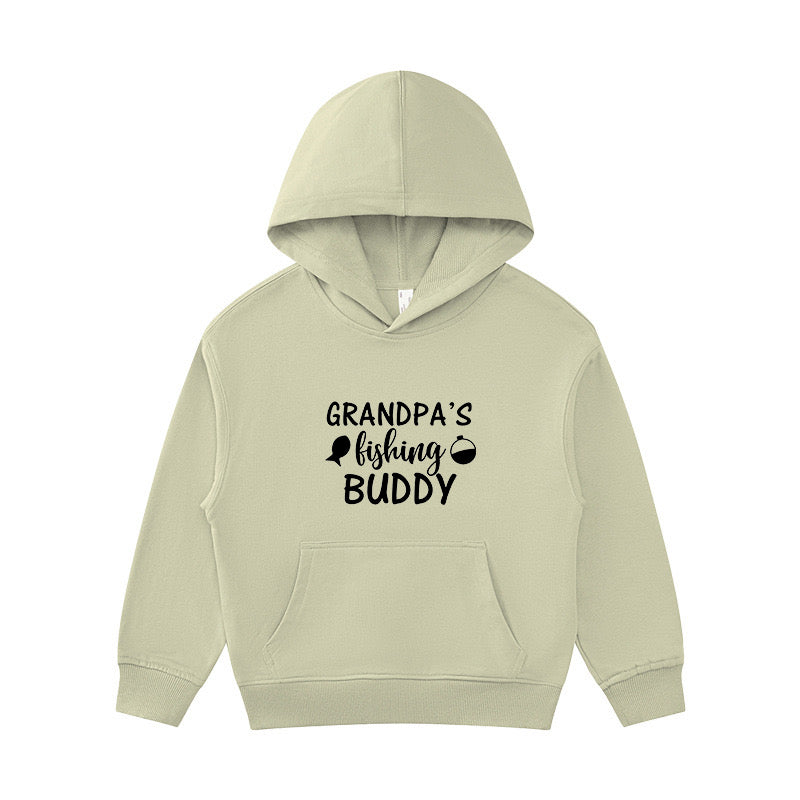 grandpa's fishing buddy Kid's Hoodie