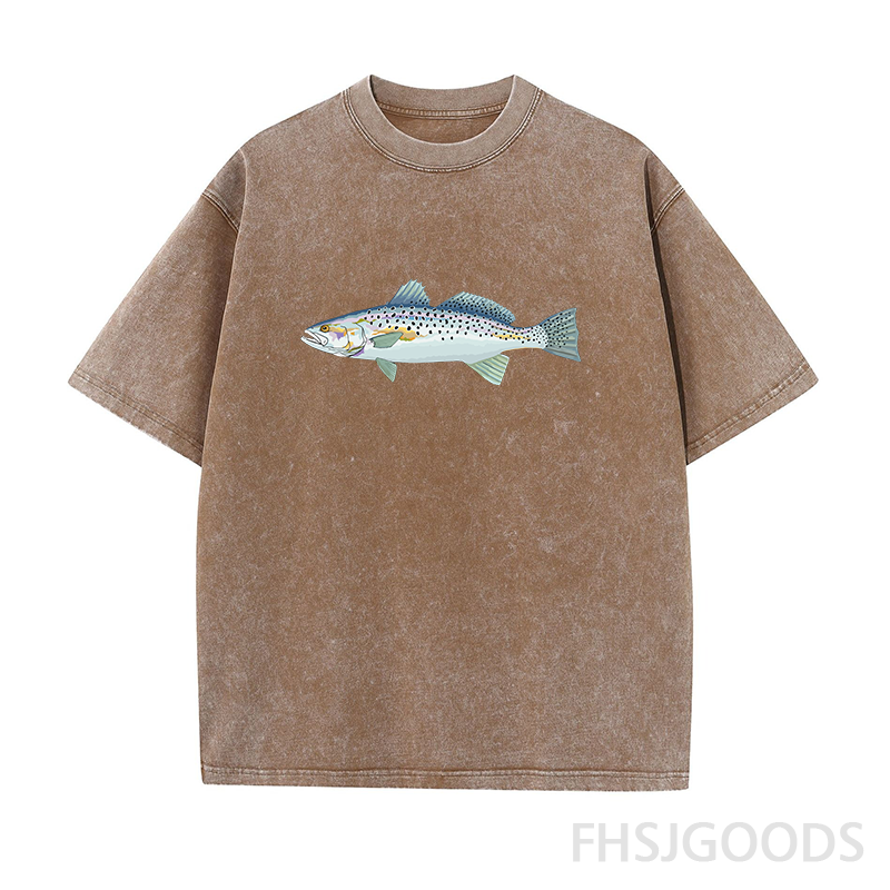 Speckled Trout Fishing Unisex Distressed T-Shirt
