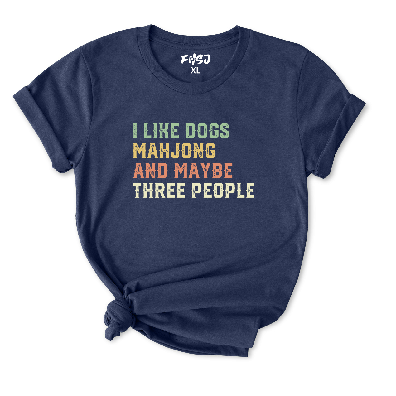 I Like Dogs Mahjong And Maybe Three People T-Shirt for Women