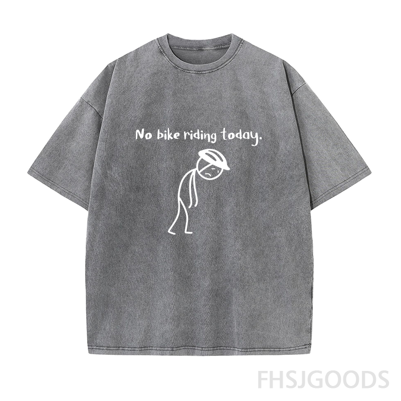No Bike Riding Today Unisex Distressed T-Shirt