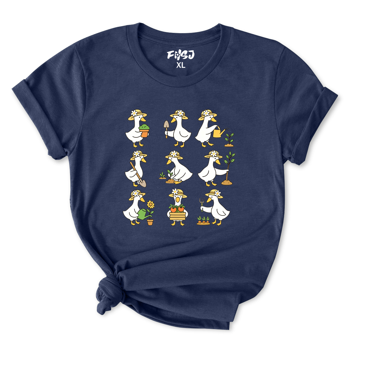 Cute Goose Gardening T-Shirt for Women