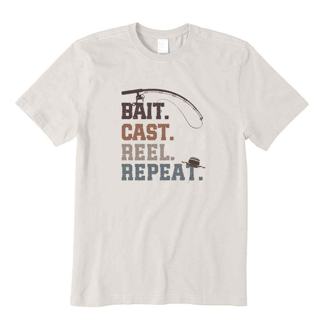 Bait Cast Reel Repeat Fishing T-Shirt