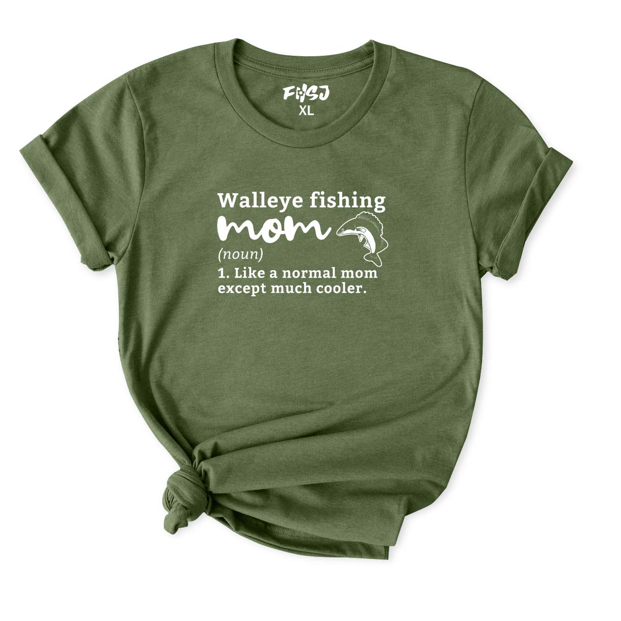 Walleye Fishing Mom Definition T-Shirt for Women