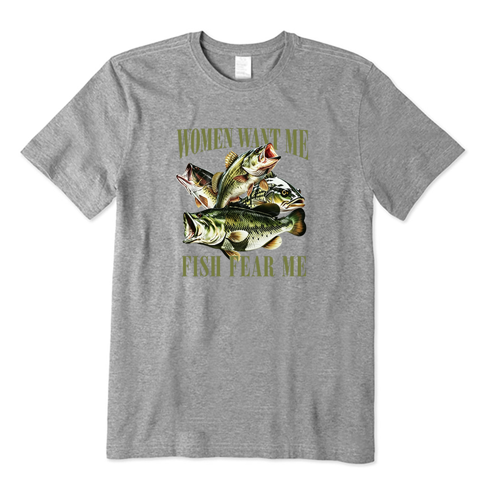 Women Want Me Fish Fear Me Funny Largemouth Bass T-shirt