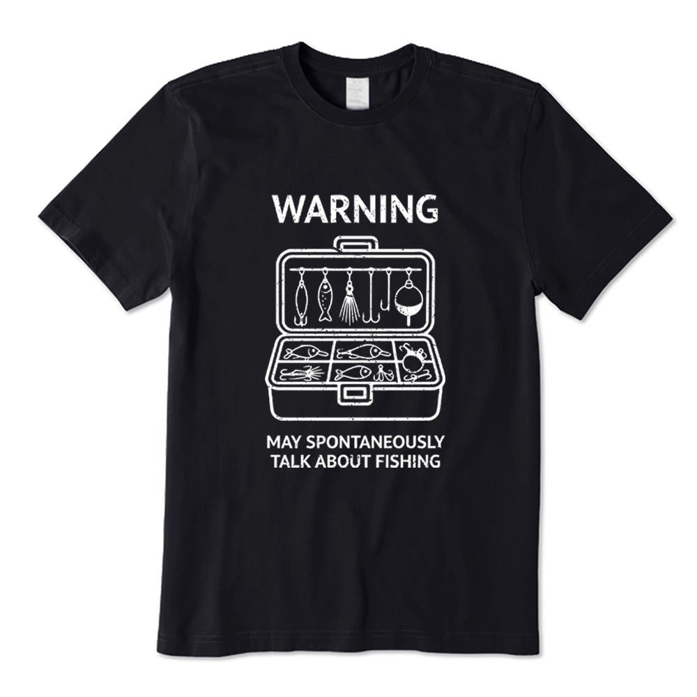 Warning May Talk About Fishing T-Shirt