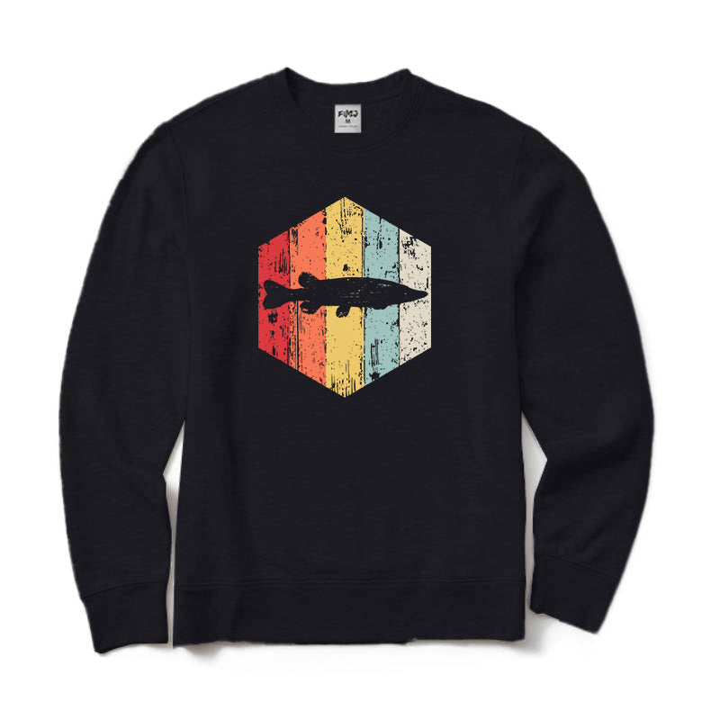 Retro Fishing Crewneck Sweatshirt