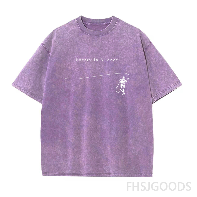 Fly Fishing Unisex Distressed T-Shirt