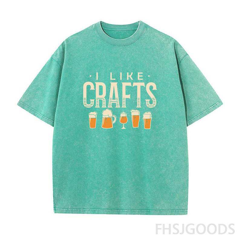 I Like Crafts Craft Beer Unisex Distressed T-Shirt