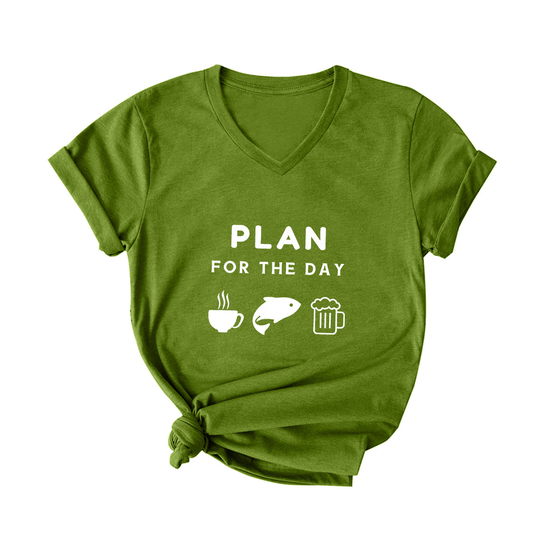 Plan for The Day V Neck T-Shirt for Women