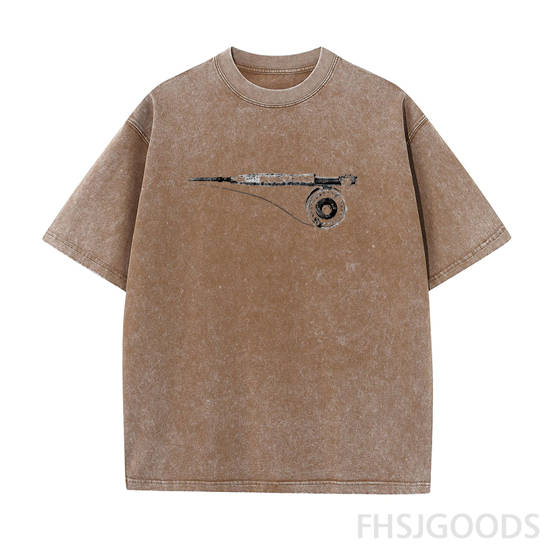 Fly Fishing Unisex Distressed T-Shirt