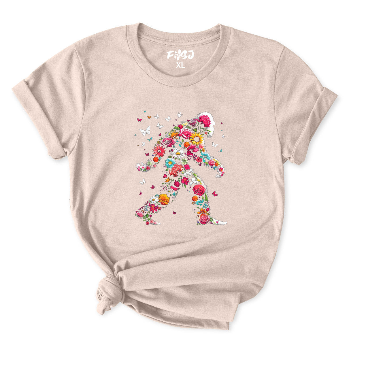 Floral Forest Bigfoot T-Shirt for Women