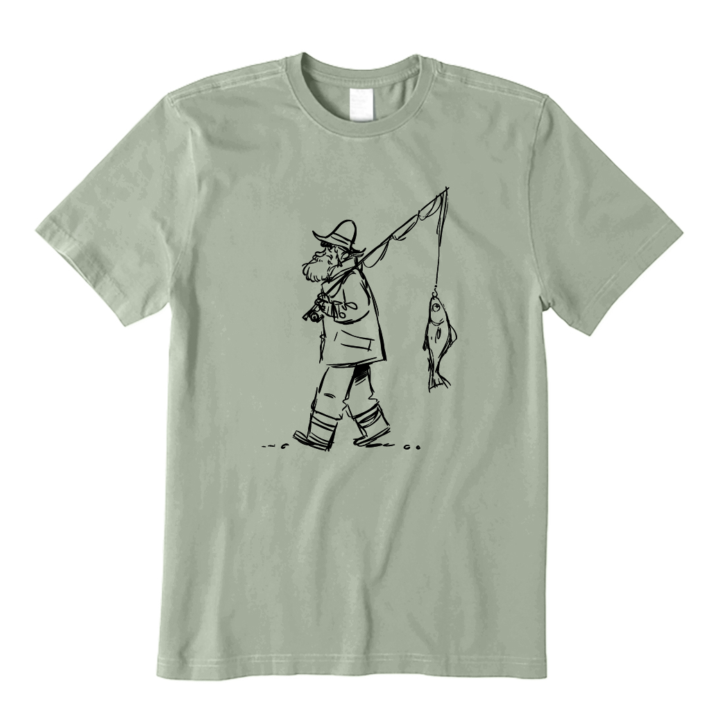 The Old Fisherman Caught A Fish T-Shirt