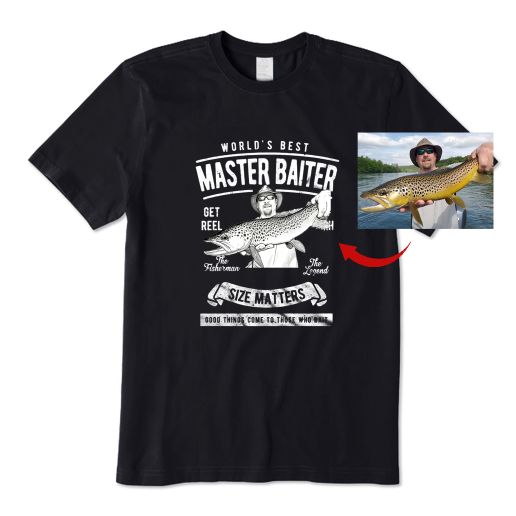 Personalized World's Best Master Baiter T-Shirt