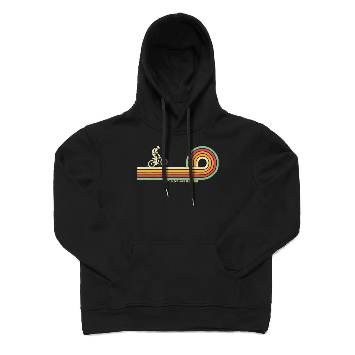 Retro Lines Mountain Bike Hoodie