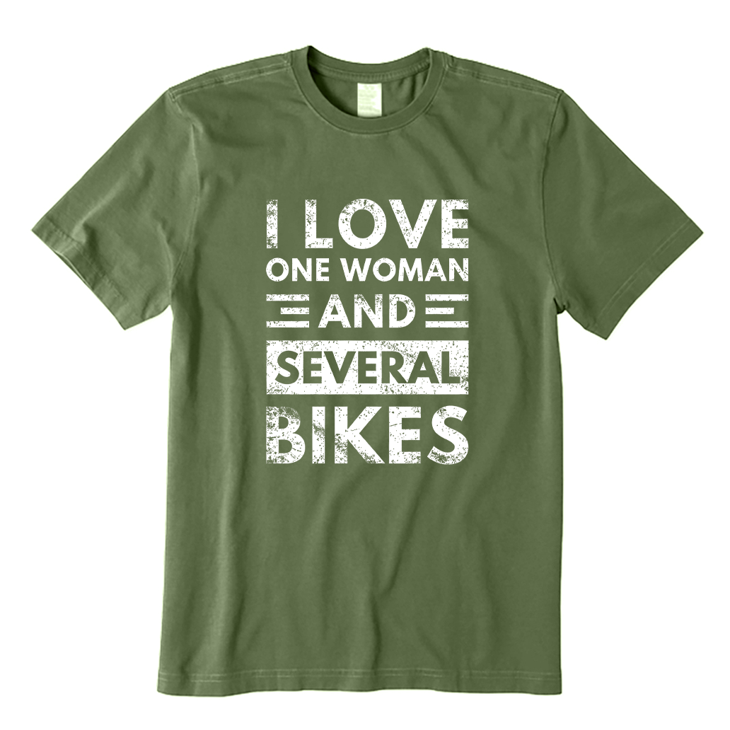 I Love One Woman and Several Bikes T-shirt