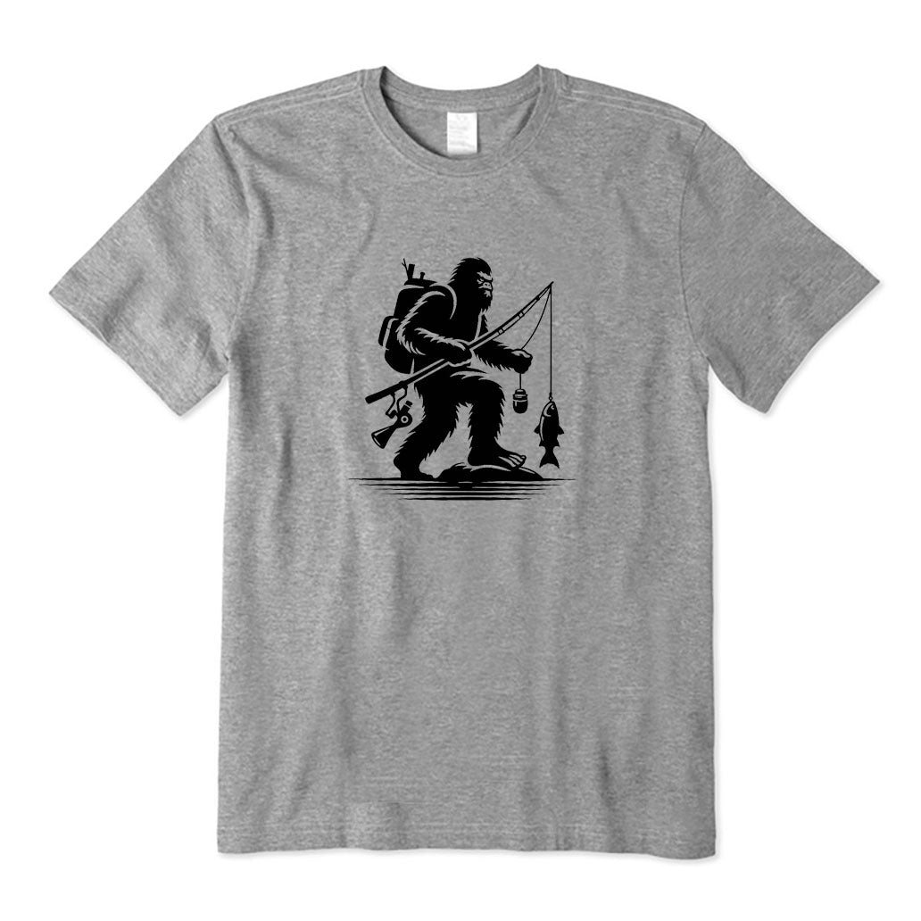 Bigfoot Fishing T-Shirt