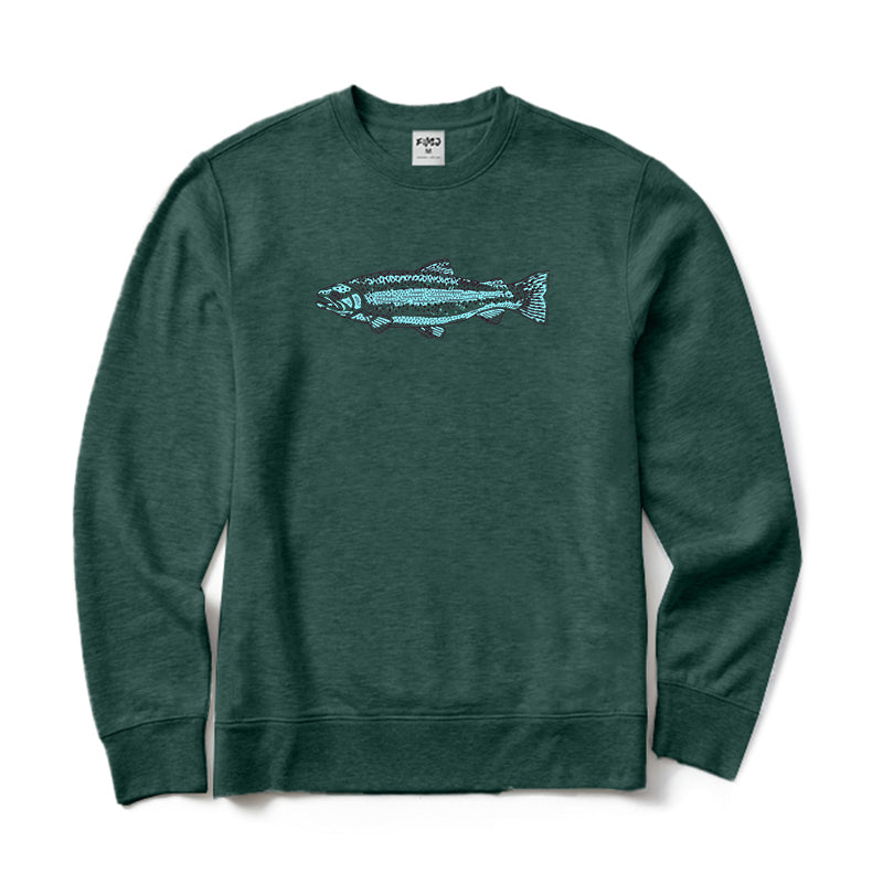 Trout Fishing Crewneck Sweatshirt