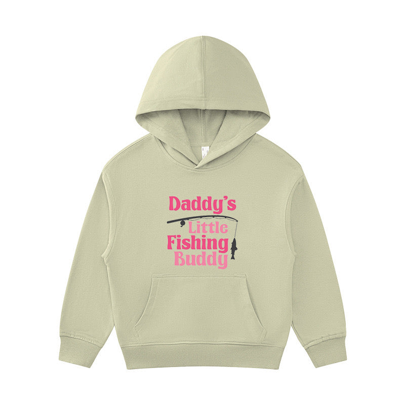 Daddy's Little Fishing Buddy Kid's Hoodie
