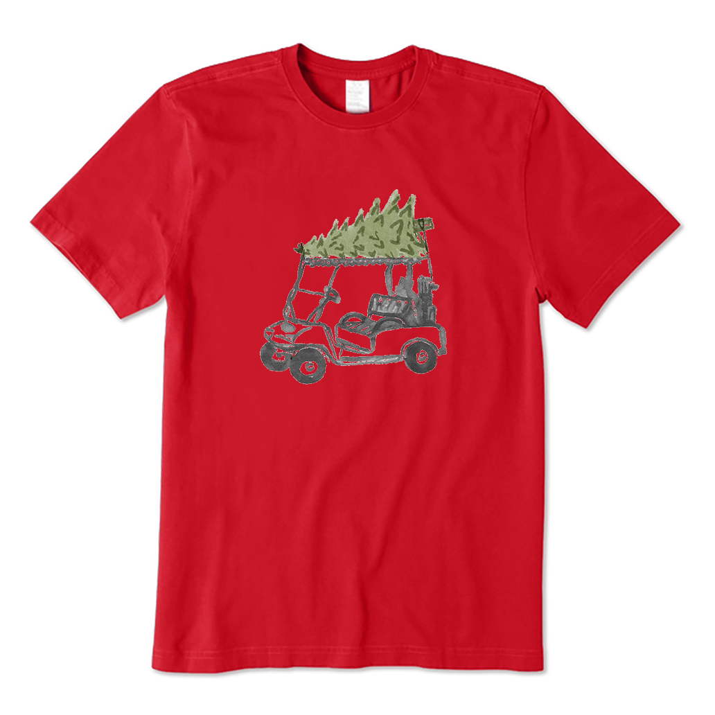 Golf Cart Christmas Tree T-Shirt