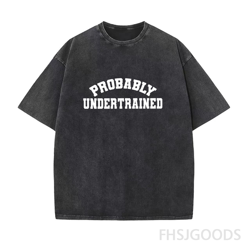 Probably Undertrained Running Unisex Distressed T-Shirt