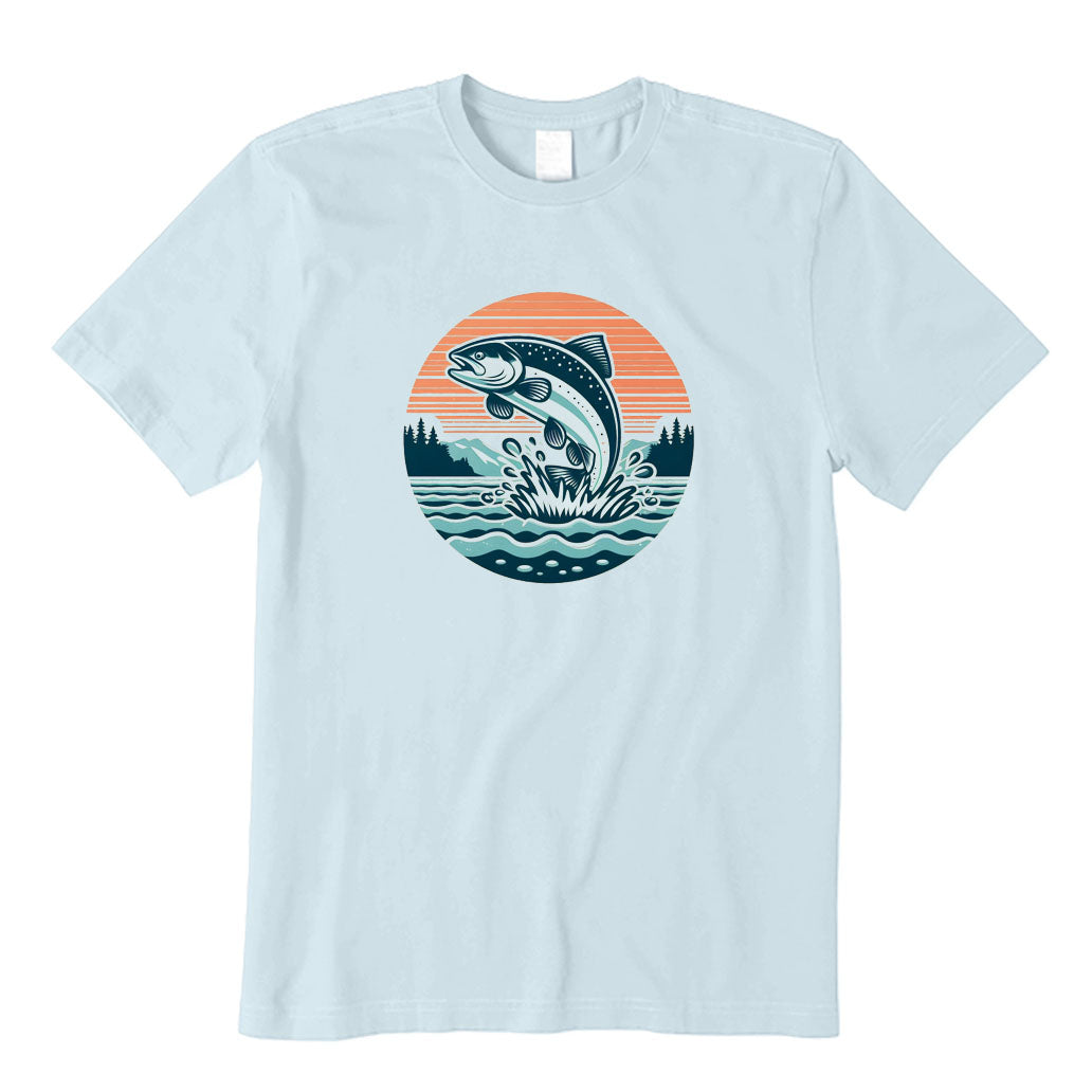 Retro Salmon Fishing T-Shirt
