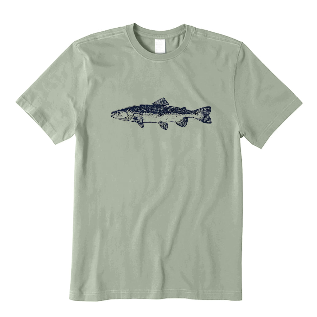 Navy Trout Fishing T-Shirt