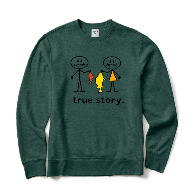 True Story Fishing Crewneck Sweatshirt
