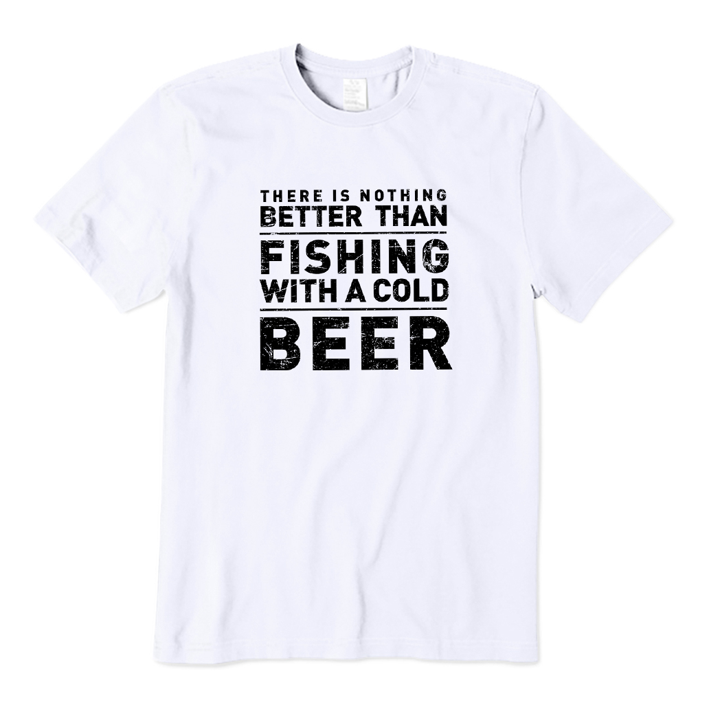 There's nothing better than fishing with a cold beer T-Shirt