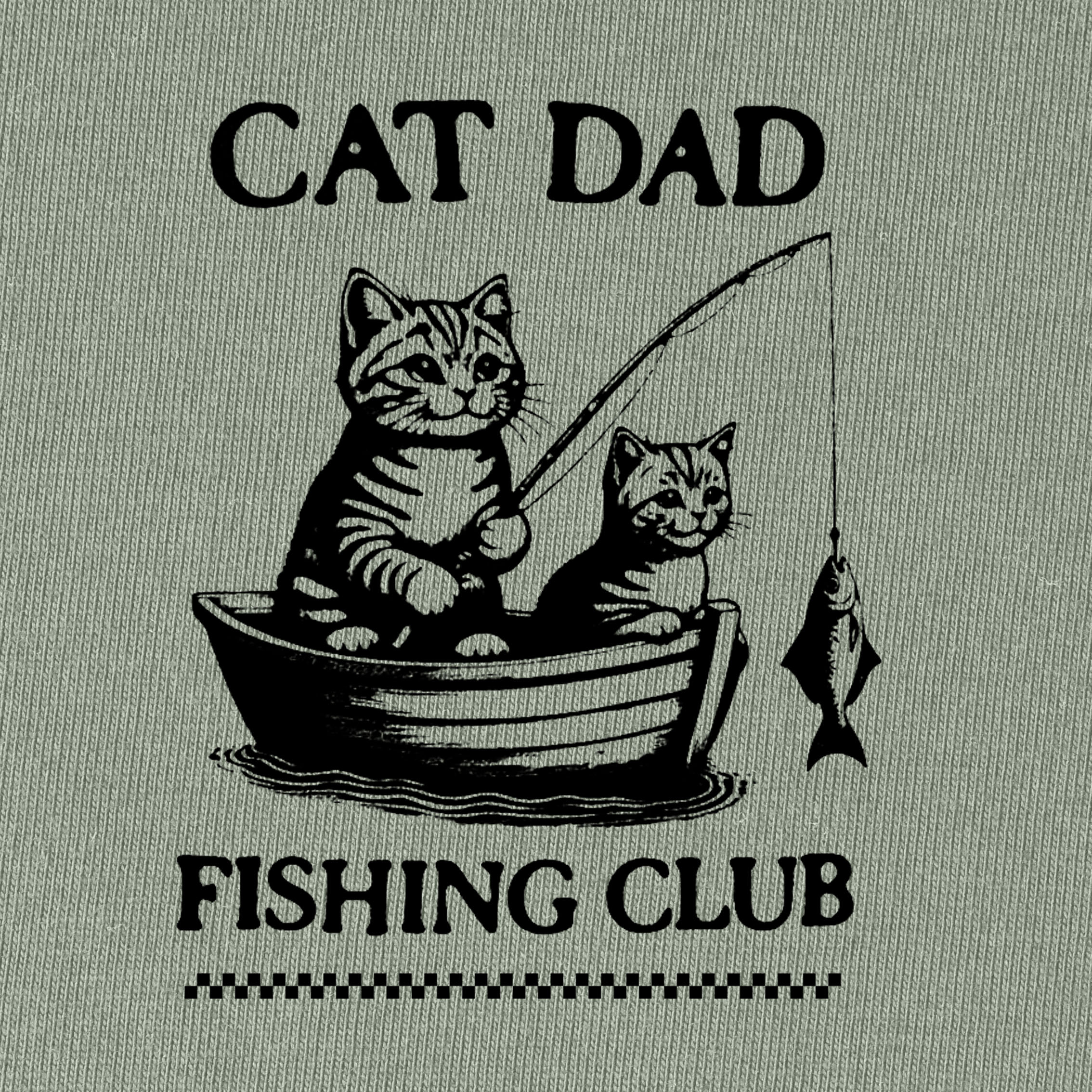 Cat Dad Fishing Club T-Shirt