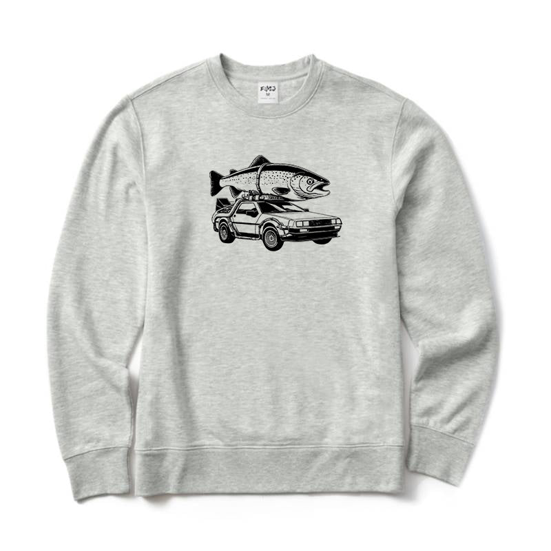 Moving A Big Trout Crewneck Sweatshirt