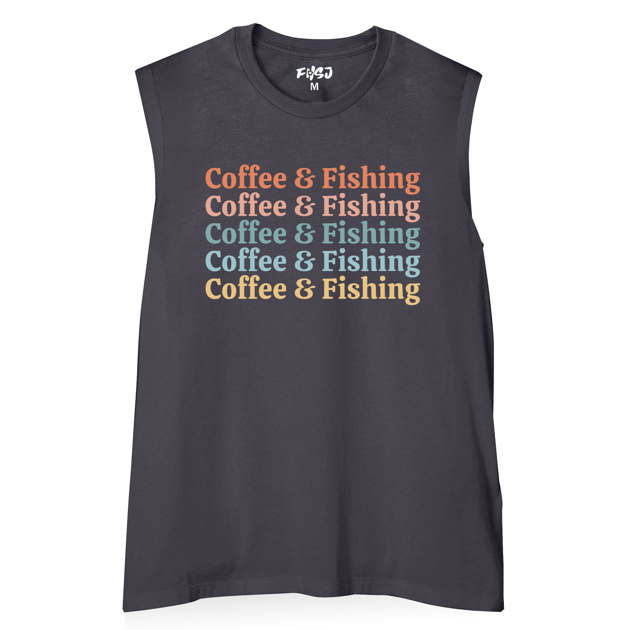 Women Coffee and Fishing Tank Top