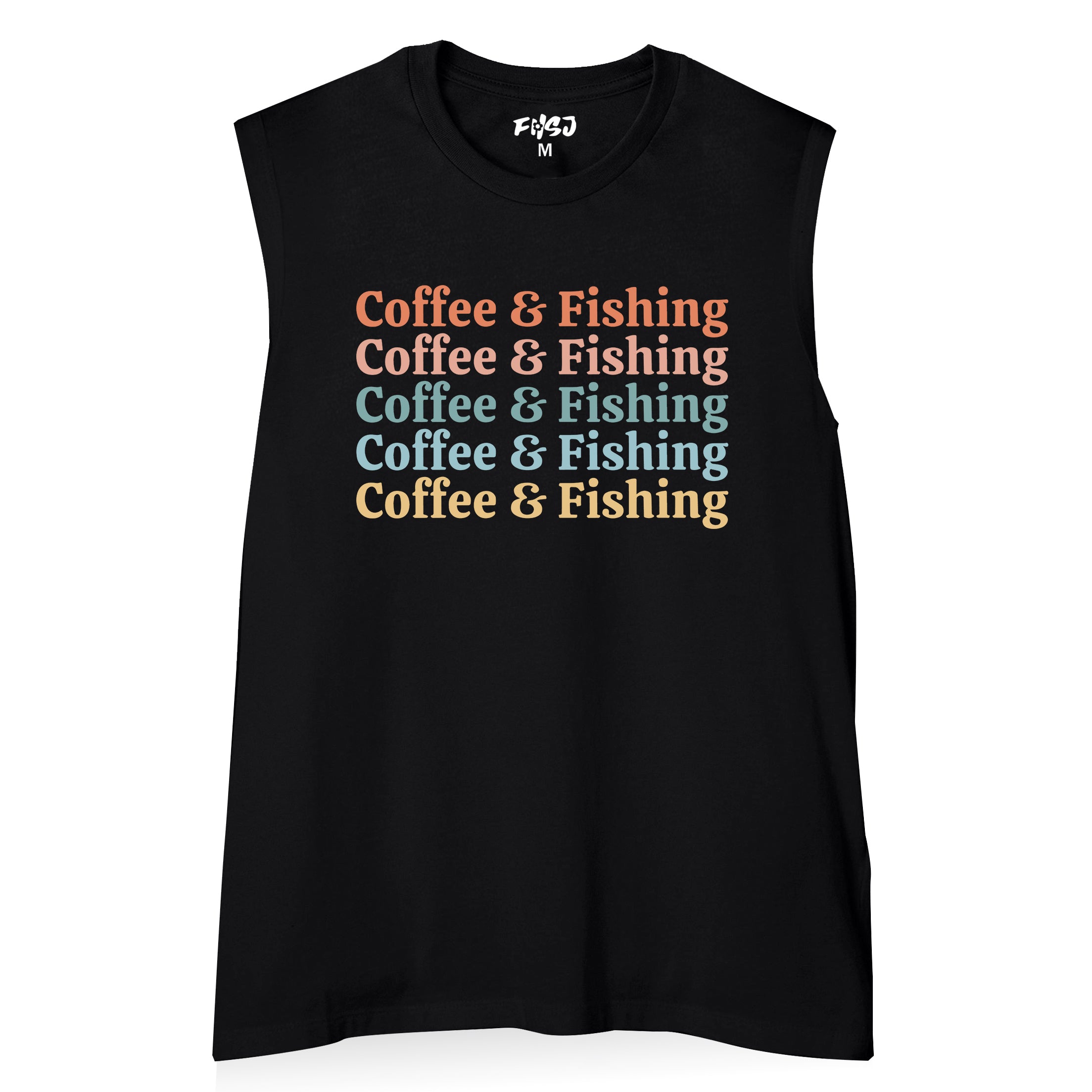 Women Coffee and Fishing Tank Top