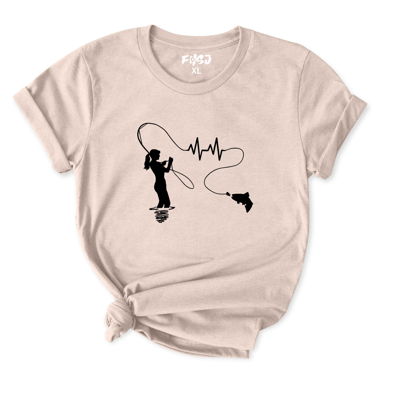 Girls Fish Too Salmon T-Shirt for Women
