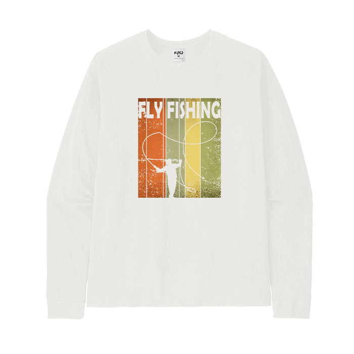 Vintage Fly Fishing Long Sleeve T-Shirt