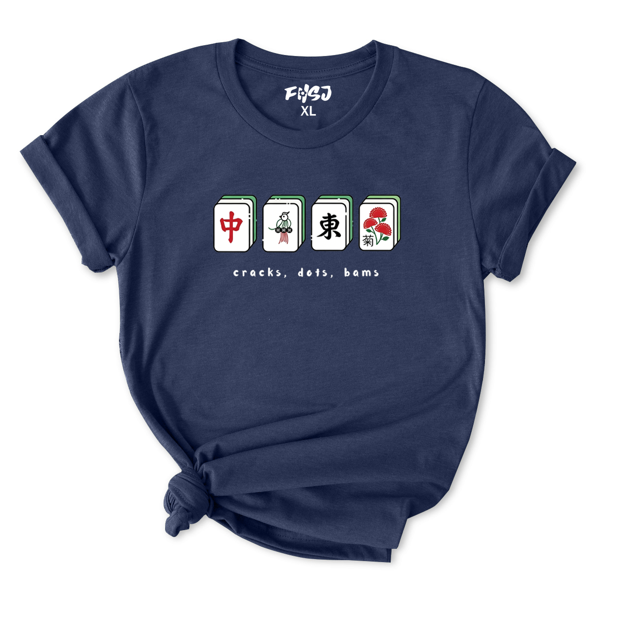 Cracks Dots Bams Mahjong T-Shirt for Women
