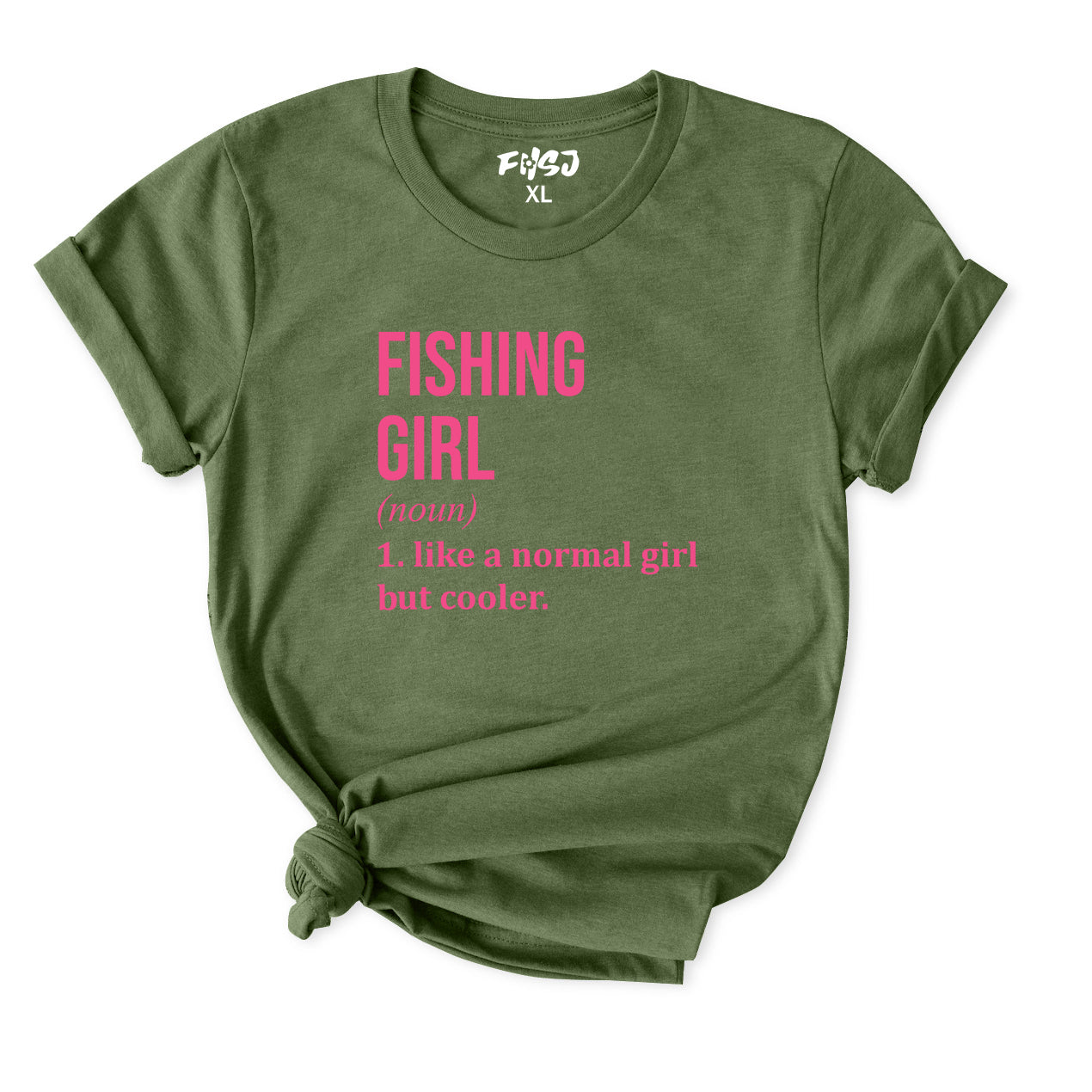 Fishing Girl Definition T-Shirt for Women