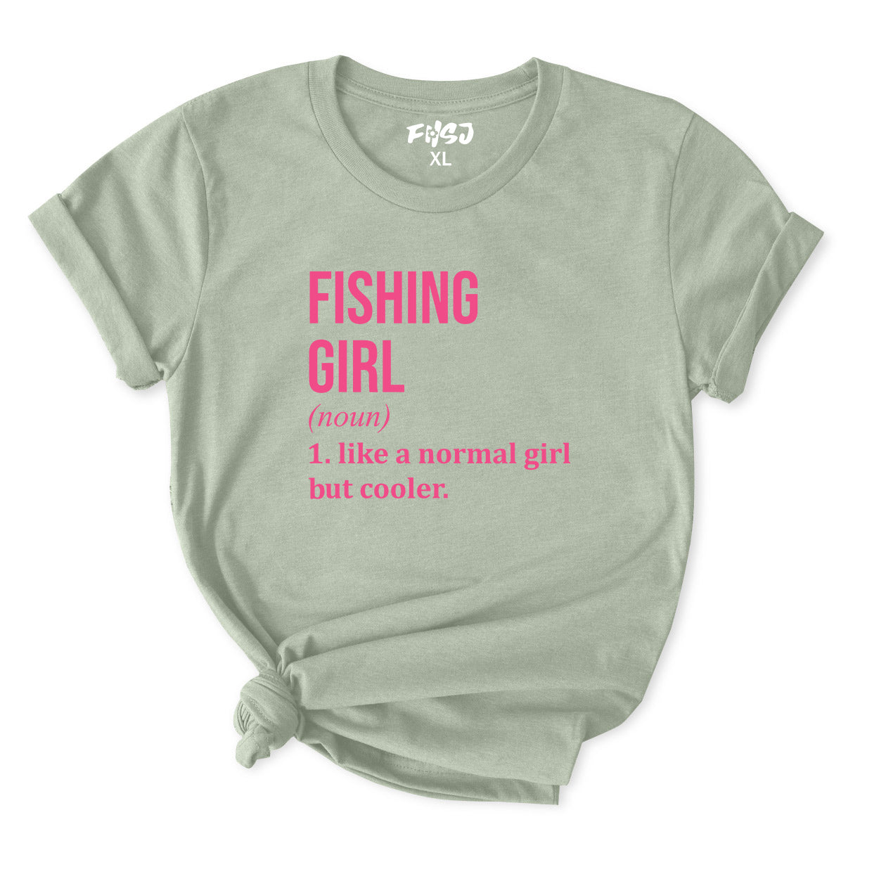 Fishing Girl Definition T-Shirt for Women