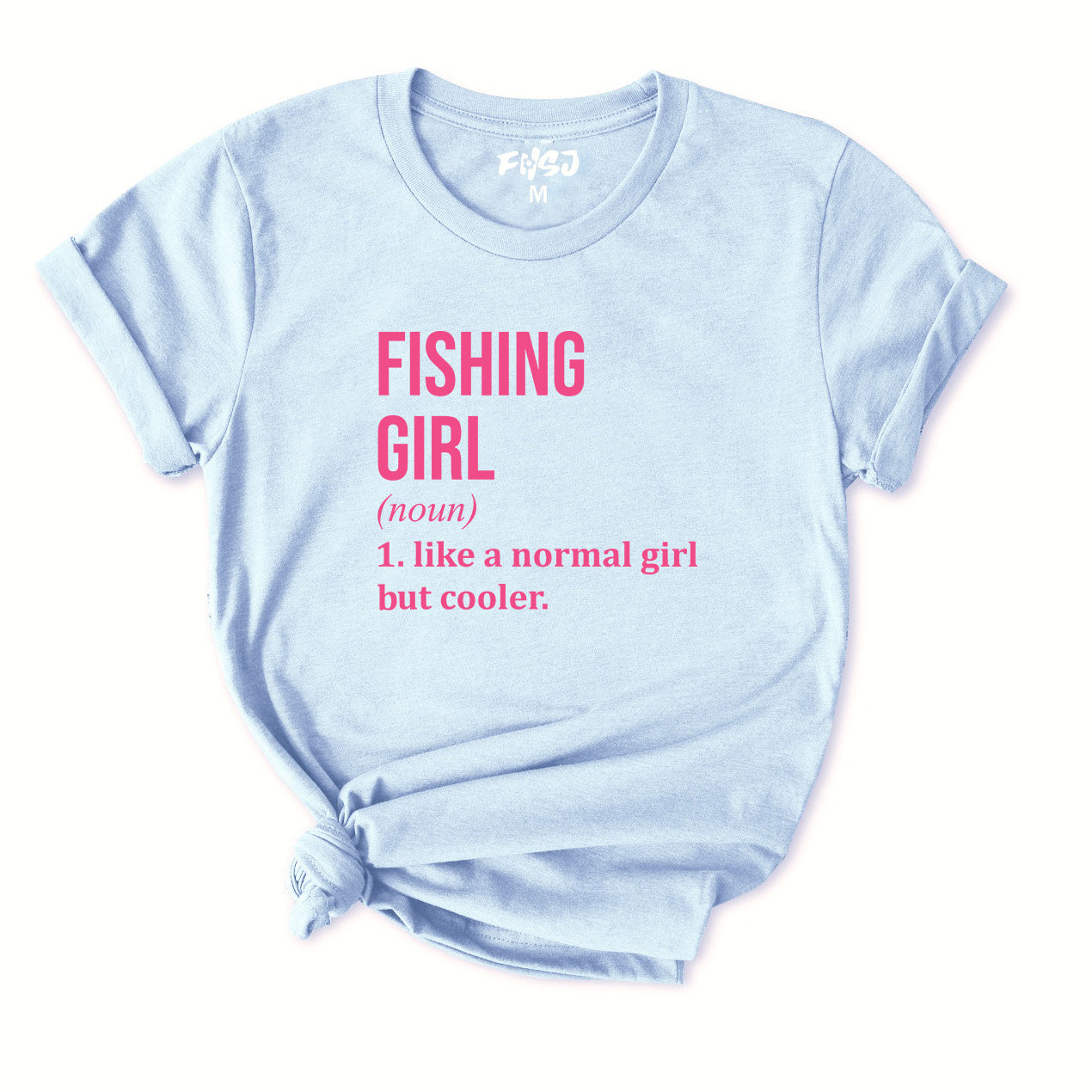 Fishing Girl Definition T-Shirt for Women