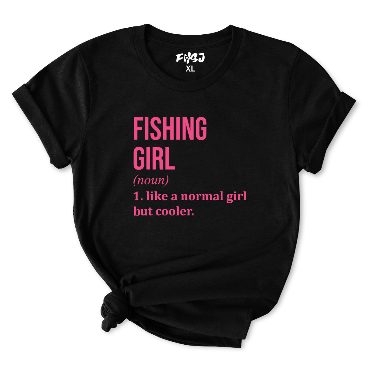 Fishing Girl Definition T-Shirt for Women