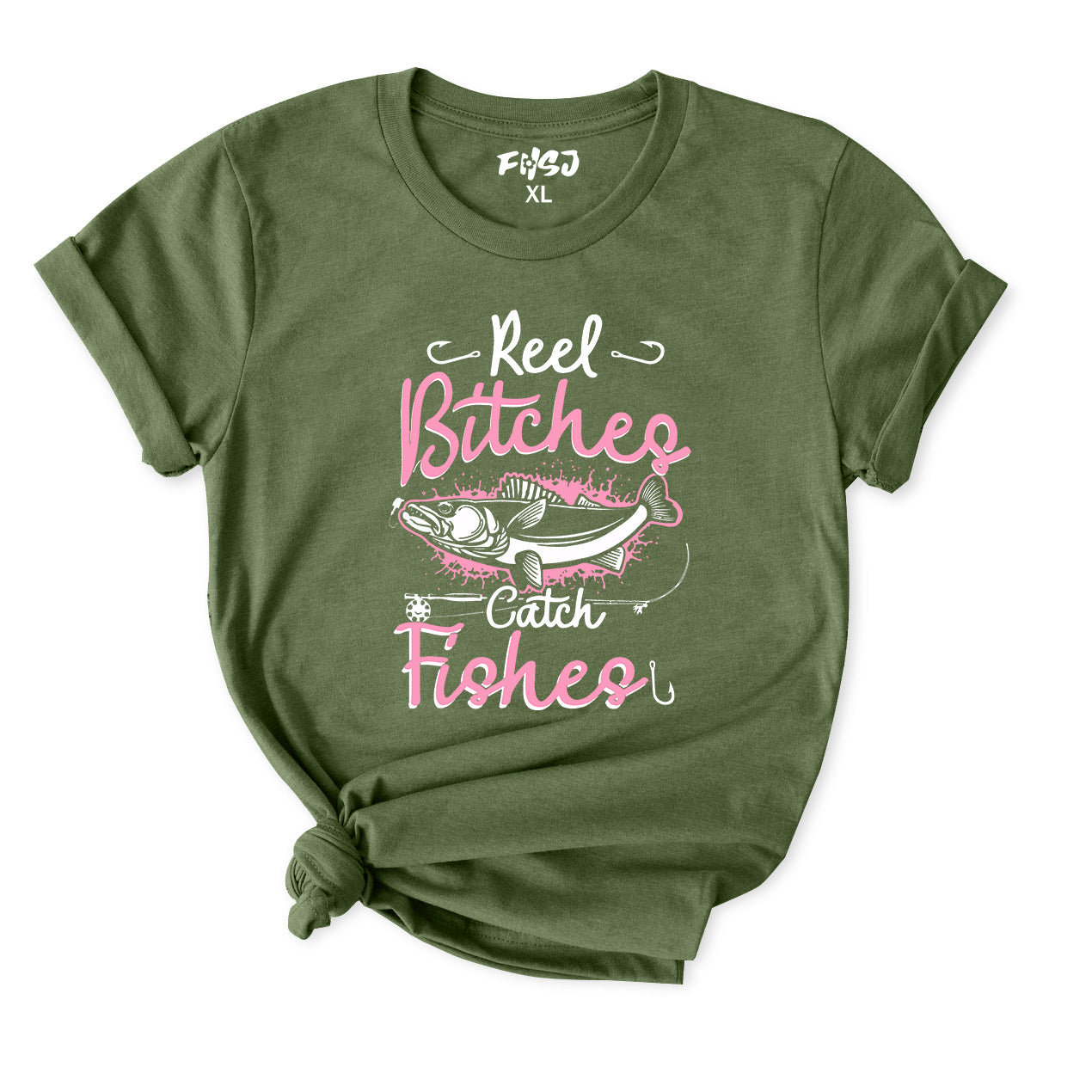 Reel Bitches Catch Fishes T-Shirt for Women