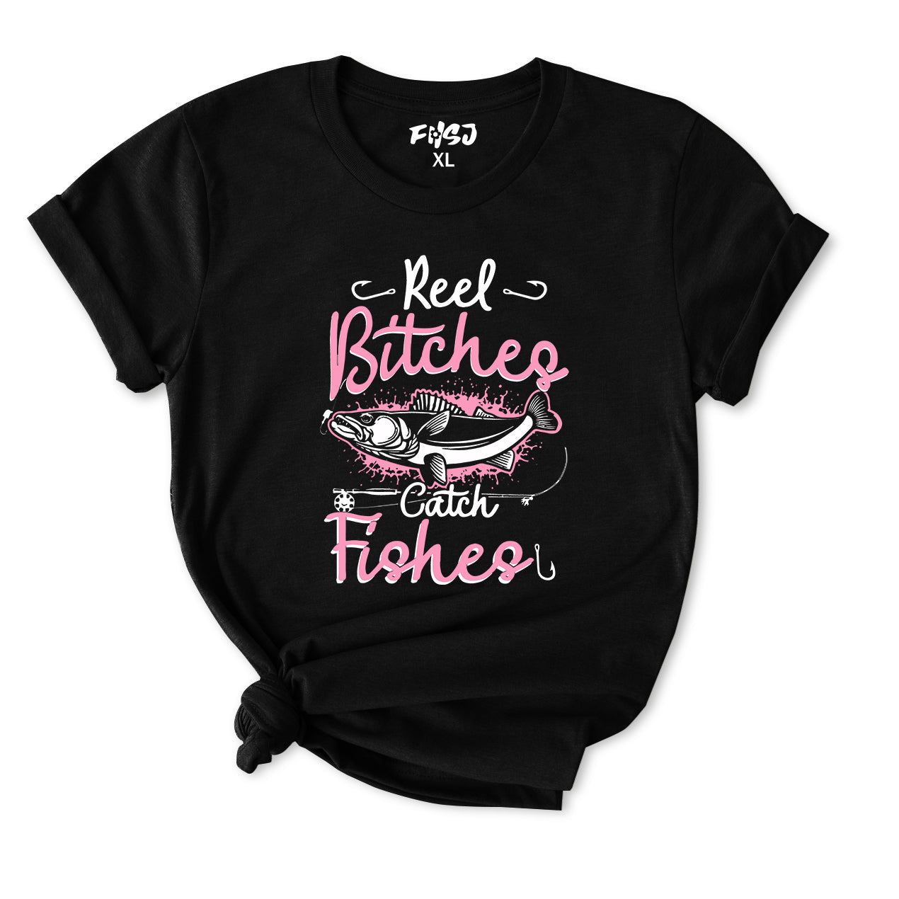 Reel Bitches Catch Fishes T-Shirt for Women