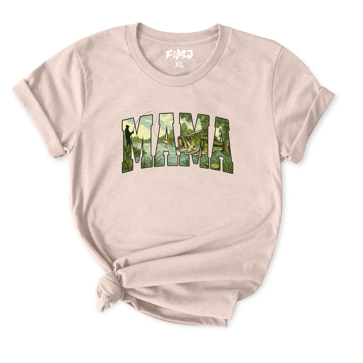 Bass Fishing Mama T-Shirt for Women