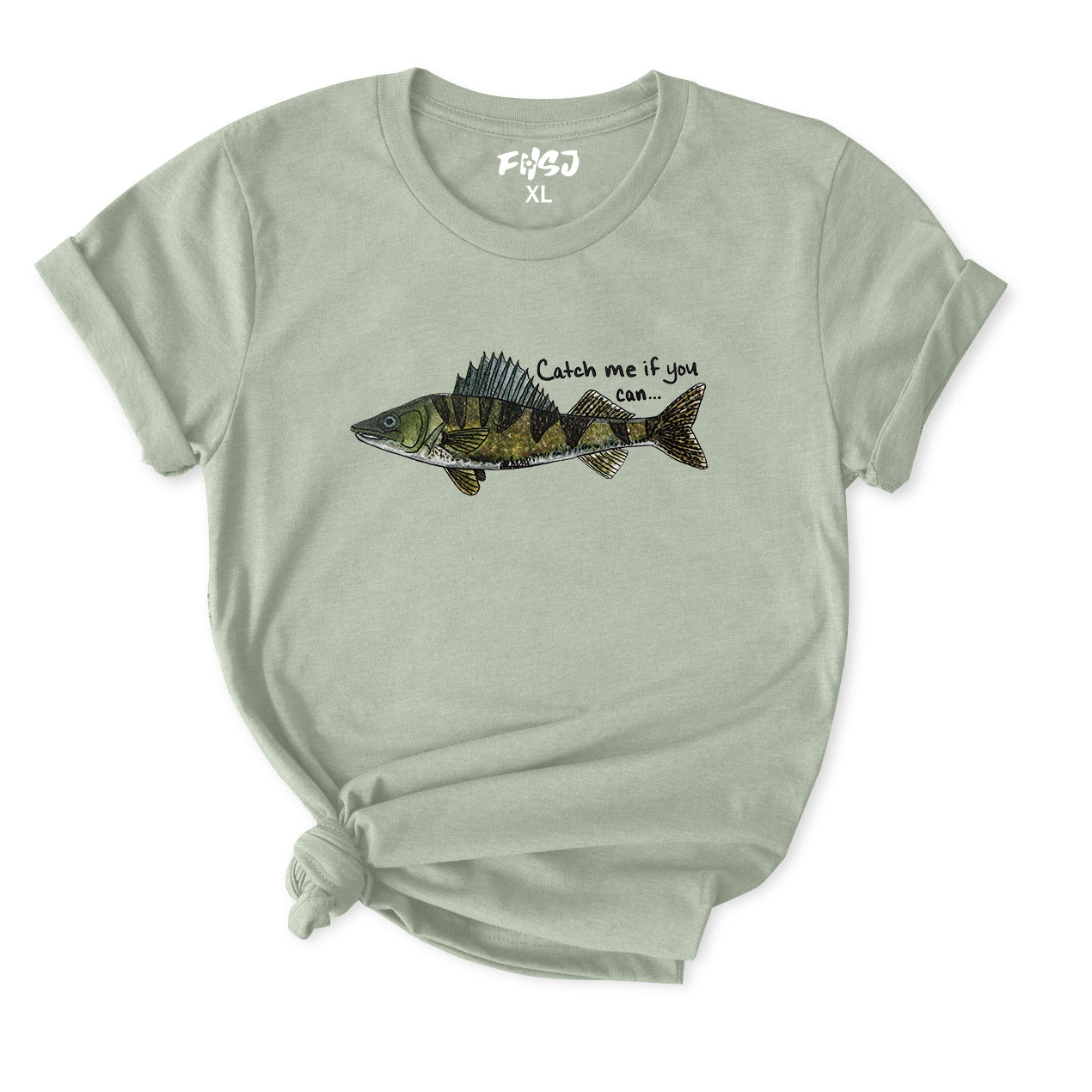 Catch Me If You Can Walleye T-Shirt for Women
