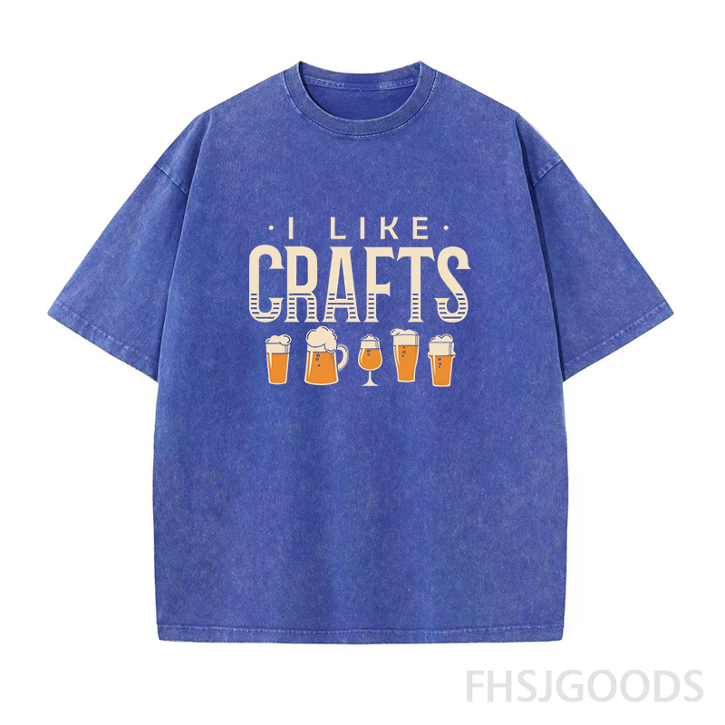 I Like Crafts Craft Beer Unisex Distressed T-Shirt