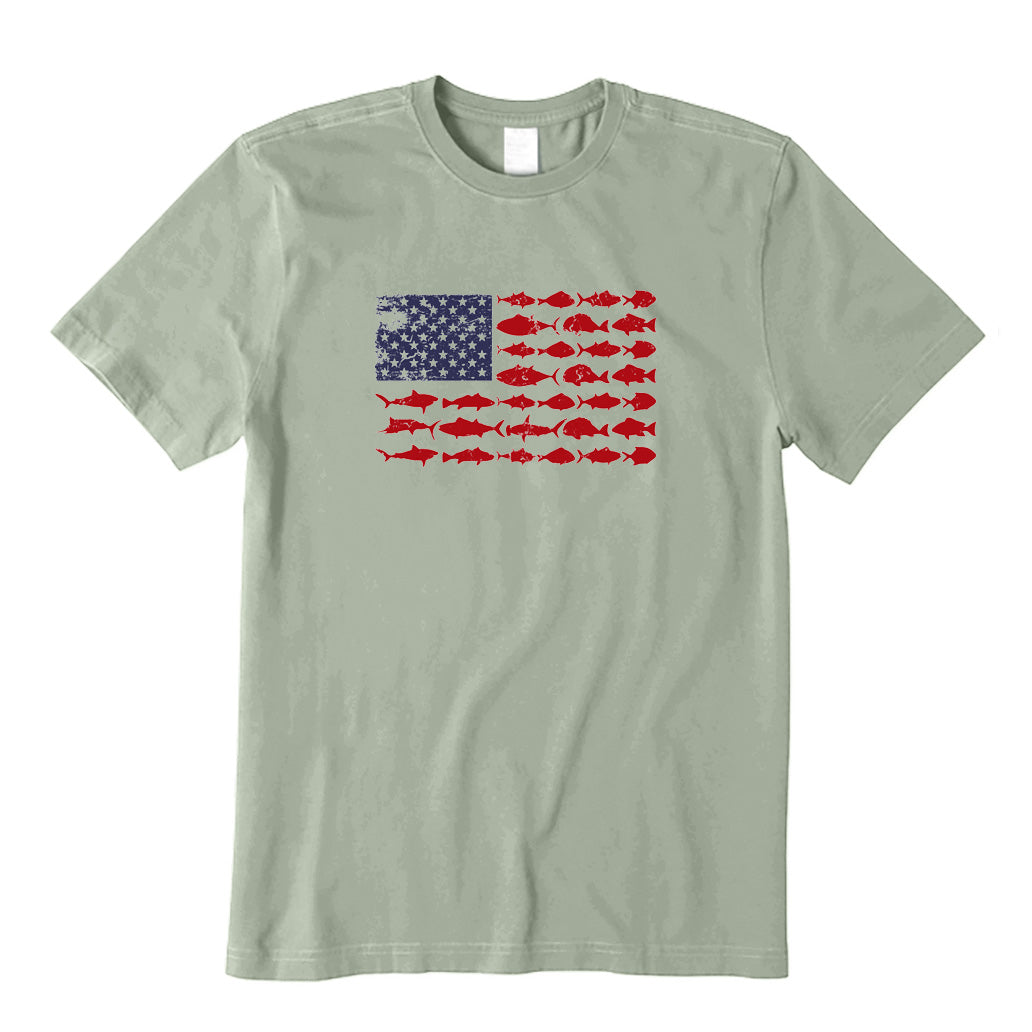 American Flag Fishing T-Shirt